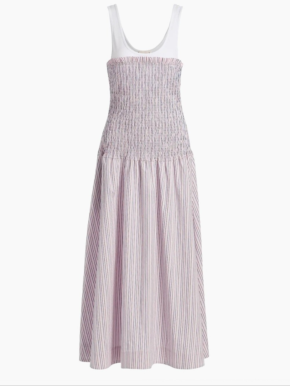 New.cinq A Sept, Maggie Sophie Sleeveless Pink Stripe Midi Dress..No Tag.
